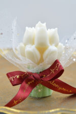 Scented soy bouquet of tulips