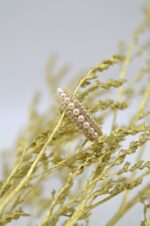 Gold plated brass ring with pearls - Image 4