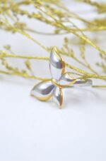 Gold and silver plated stainless steel ring Butterfly - Image 2