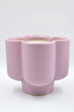 Ceramic flower shape vase with rotten apple candle - Image 4