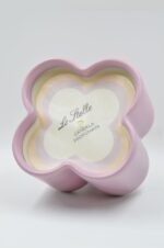 Ceramic flower shape vase with rotten apple candle - Image 2