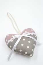 Decorative hanging polka dot hearts (5pcs) - Image 2