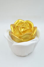 LASKARO Handmade decorative rose jar with scented soy candle - Image 4