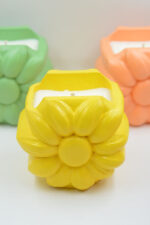 LASKARO Handmade decorative daisy jar with scented soy candle - Image 9