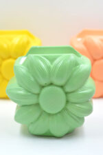 LASKARO Handmade decorative daisy jar with scented soy candle - Image 3