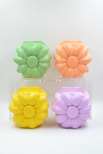 LASKARO Handmade decorative daisy jar with scented soy candle