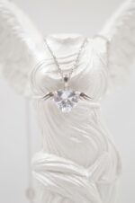 Silvetron handmade 925° sterling silver winged heart necklace - Image 2