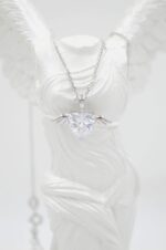 Silvetron handmade 925° sterling silver winged heart necklace - Image 5
