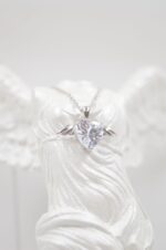 Silvetron handmade 925° sterling silver winged heart necklace