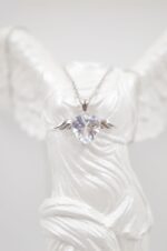 Silvetron handmade 925° sterling silver winged heart necklace - Image 3