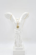 Silvetron Handmade 925° Sterling Silver Heart Necklace gold plated - Image 3