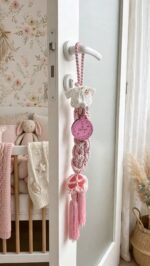Tulupani handmade hanging charm pink "My 1st Christmas"